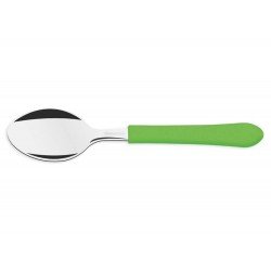 COLHER DE MESA LEME VERDE  LAMINA DE ACO INOX E CABO DE POLIPROPILENO TRAMONTINA