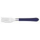GARFO PARA SOBREMESA LEME AZUL LAMINA DE ACO INOX E CABO DE POLIPROPILENO TRAMONTINA