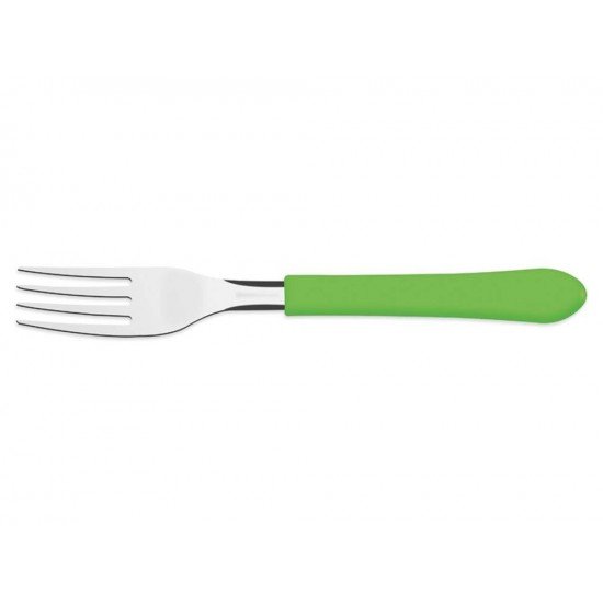 GARFO PARA SOBREMESA LEME VERDE LAMINA DE ACO INOX E CABO DE POLIPROPILENO TRAMONTINA