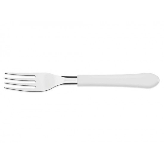 GARFO PARA SOBREMESA LEME BRANCOLAMINA DE ACO INOX E CABO DE POLIPROPILENO TRAMONTINA