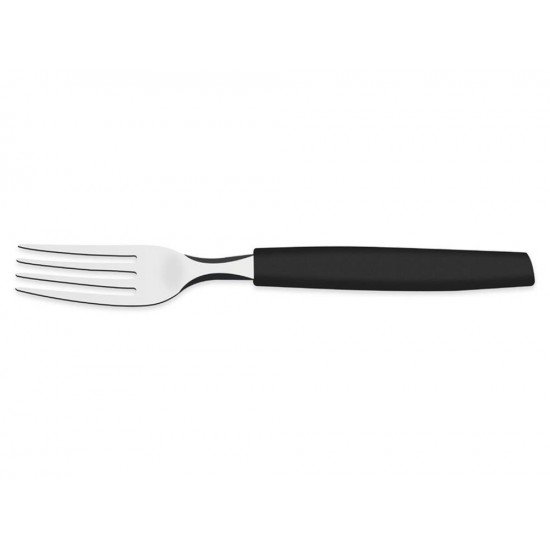 GARFO PARA SOBREMESA MUNIQUE PRETO LAMINA DE ACO INOX E CABO DE POLIPROPILENO TRAMONTINA
