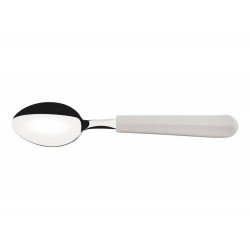 COLHER PARA CHA TULUM OFF WHITE LAMINA DE ACO INOX E CABO DE POLIPROPILENO TRAMONTINA