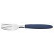 CONJUNTO GARFOS DE MESA 12 PCS IPANEMA AZUL LAMINAS DE ACO INOX E CABOS DE POLIPROPILENO TRAMONTINA