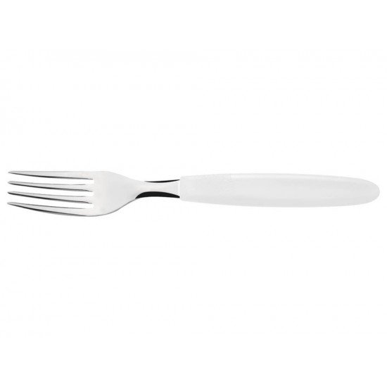 CONJUNTO GARFOS DE MESA 12 PC IPANEMA BRANCO LAMINAS DE ACO INOX E CABOS DE POLIPRO TRAMONTINA