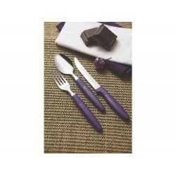 CONJUNTO GARFOS DE MESA 12 PCS IPANEMA LILAS LAMINAS DE ACO INOX E CABOS DE POLIPROPILENO TRAMONTINA