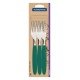 CONJUNTO DE GARFOS DE MESA TRAMONTINA IPANEMA COM LÂMINAS DE AÇO INOX E CABOS DE POLIPROPILENO VERDE ESMERALDA 3 PEÇAS