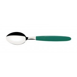 COLHER DE MESA TRAMONTINA IPANEMA COM LÂMINA DE AÇO INOX E CABO DE POLIPROPILENO VERDE ESMERALDA
