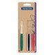 CONJUNTO DE GARFOS PETISCOS IPANEMA LAMINAS AÇO INOX CABOS DE POLIPROPILENO COLORIDO 6 PC TRAMONTINA