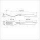 GARFO DE MESA TRAMONTINA PLENUS COM LÂMINA EM AÇO INOX E CABO DE POLIPROPILENO CINZA