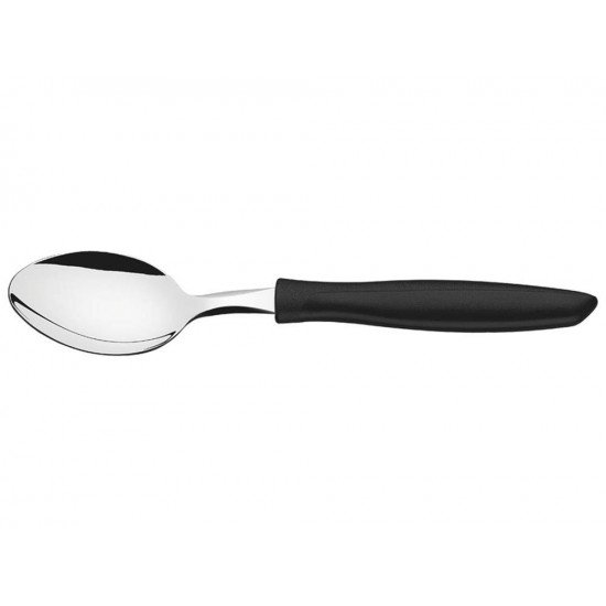 COLHER DE MESA PLENUS PRETO LAMINA DE ACO INOX E CABO DE POLIPROPILENO TRAMONTINA