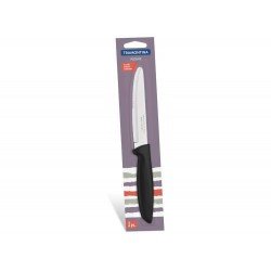 FACA PARA CHURRASCO JUMBO 5 PLENUS PRETO LAMINA DE ACO INOX E CABO DE POLIPROPILENO TRAMONTINA