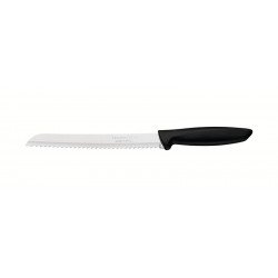 FACA PARA PAO 8 PLENUS PRETO - LAMINA DE ACO INOX E CABO DE POLIPROPILENO