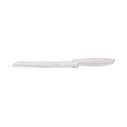 FACA PARA PÃO TRAMONTINA PLENUS COM LÂMINA EM AÇO INOX E CABO DE POLIPROPILENO OFF WHITE 8