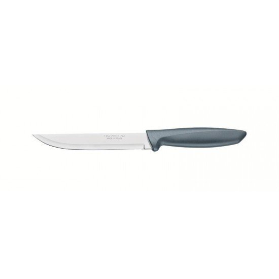 FACA PARA COZINHA 6 PLENUS CINZA - LAMINA DE ACO INOX E CABO DE POLIPROPILENO