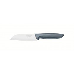 FACA SANTOKU TRAMONTINA PLENUS COM LÂMINA EM AÇO INOX E CABO DE POLIPROPILENO CINZA 5