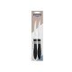 CONJUNTO FACAS CHUR FRUTAS 2 PCS COR E COR PRETO LAMINAS ACO INOX E CABOS POLIPROPILENO TRAMONTINA