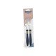 CONJUNTO GARFOS MESA 2 PEÇAS COR E COR AZUL LAMINAS DE ACO INOX E CABOS DE POLIPROPILENO TRAMONTINA