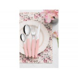 FAQUEIRO 16 PEÇAS CARMEL CARMIM/CLARO SORTIDOS COM LAMINAS ACO INOX E CABOS POLIPROPILENO TRAMONTINA