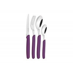 FAQUEIRO 16 PCS CARMEL PURPURA/ESCURO SORTIDOS COM LAMINAS ACO INOX E CABOS POLIPROPILENO TRAMONTINA