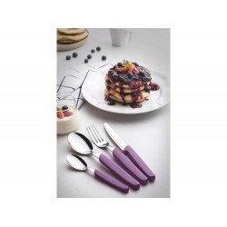 FAQUEIRO 24 PCS CARMEL PURPURA/ESCURO SORTIDOS COM LAMINAS ACO INOX E CABOS POLIPROPILENO TRAMONTINA