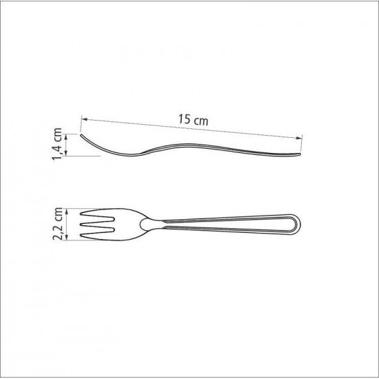 GARFO PARA TORTA TRAMONTINA BÚZIOS EM AÇO INOX