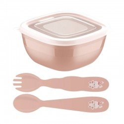 JOGO INFANTIL TRAMONTINA LE PETIT ROSA 03 PEÇAS