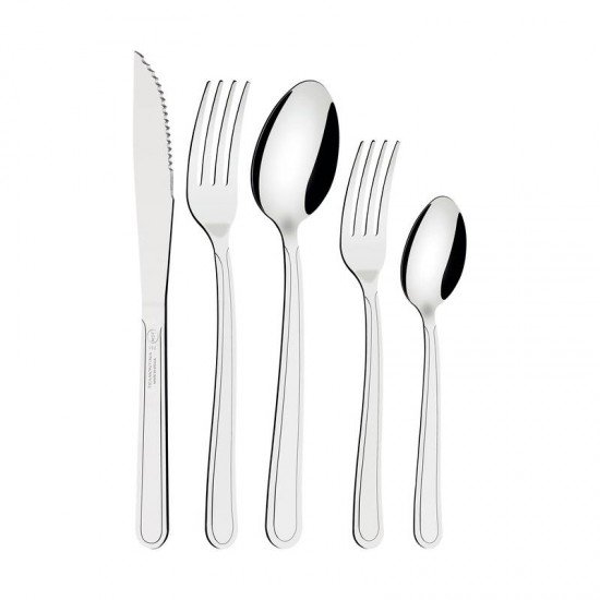 FAQUEIRO TRAMONTINA BÚZIOS EM AÇO INOX 20 PEÇAS