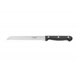 FACA PARA PAO 7 ULTRACORTE PRETO LAMINA DE ACO INOX E CABO DE POLIPROPILENO TRAMONTINA