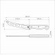 FACA PARA QUEIJO TRAMONTINA ULTRACORTE COM LÂMINA EM AÇO INOX E CABO DE POLIPROPILENO PRETO 6