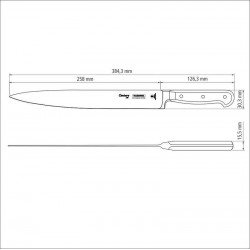 FACA PARA CARNE CENTURY COM LAMINA EM AÇO INOX E CABO EM POLICARBONATO 10 POLEGADAS TRAMONTINA