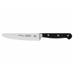 FACA PARA CHURRASCO 5 CENTURY PRETO LAMINA DE ACO INOX E CABO DE POLICARBONATO TRAMONTINA