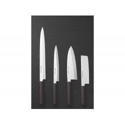 FACA YANAGIBA 13 SUSHI SILVER MARROM LAMINA DE ACO INOX E CABO DE NYLON TRAMONTINA