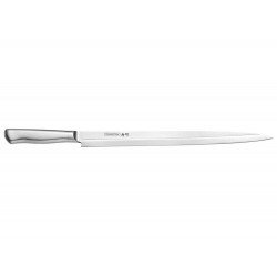 FACA YANAGIBA 13 SUSHI DIAMOND LAMINA E CABO DE ACO INOX TRAMONTINA