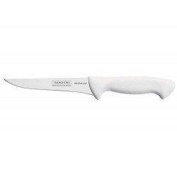FACA PARA DESOSSAR 5 PREMIUM BRANCO LAMINA DE ACO INOX E CABO DE POLIPROPILENO TRAMONTINA