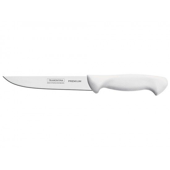 FACA PARA DESOSSAR 6 PREMIUM BRANCO LAMINA DE ACO INOX E CABO DE POLIPROPILENO TRAMONTINA