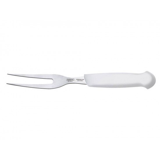 GARFO TRINCHANTE PREMIUM BRANCO LAMINA DE ACO INOX E CABO DE POLIPROPILENO TRAMONTINA