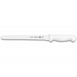 FACA PARA FIAMBRES 10 PROFISSIONAL BRANCO LAMINA DE ACO INOX E CABO DE POLIPROPILENO TRAMONTINA