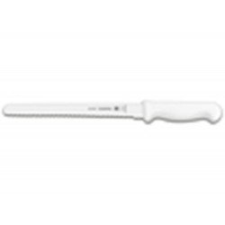 FACA PARA FIAMBRES 12 PROFISSIONAL BRANCO LAMINA DE ACO INOX E CABO DE POLIPROPILENO TRAMONTINA