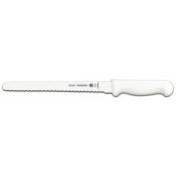 FACA PARA FIAMBRES 10 PROFISSIONAL BRANCO - LAMINA DE ACO INOX E CABO DE POLIPROPILENO