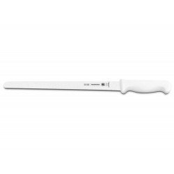 FACA PARA FIAMBRES 12 PROFISSIONAL BRANCO LAMINA DE ACO INOX E CABO DE POLIPROPILENO TRAMONTINA