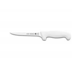 FACA PARA DESOSSAR 5 PROFISSIONAL BRANCO LAMINA DE ACO INOX E CABO DE POLIPROPILENO TRAMONTINA