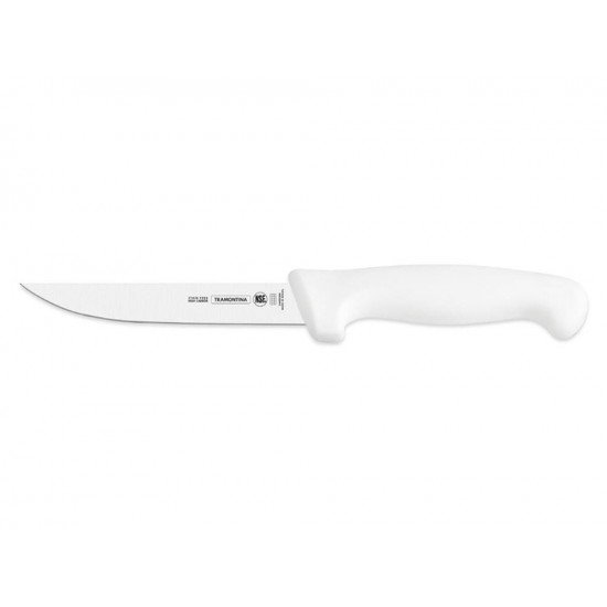FACA PARA DESOSSAR 6 PROFISSIONAL BRANCO LAMINA DE ACO INOX E CABO DE POLIPROPILENO TRAMONTINA