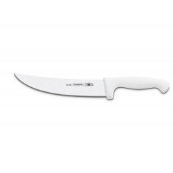 FACA PARA CARNE 10 PROFISSIONAL BRANCO LAMINA DE ACO INOX E CABO DE POLIPROPILENO TRAMONTINA