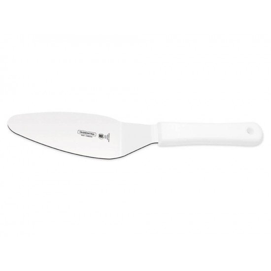 ESPATULA PARA BOLO 6X2 1/4 PROFISSIONAL BRANCO LAMINA DE ACO INOX E CABO DE POLIPROPILENO TRAMONTINA