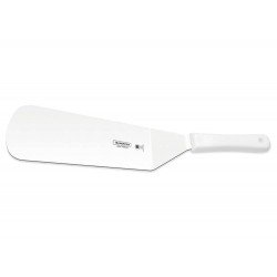 ESPATULA PARA FRITURAS 9X3 PROFISSIONAL BRANCO LAMINA DE ACO INOX E CABO DE POLIPROPILENO TRAMONTINA