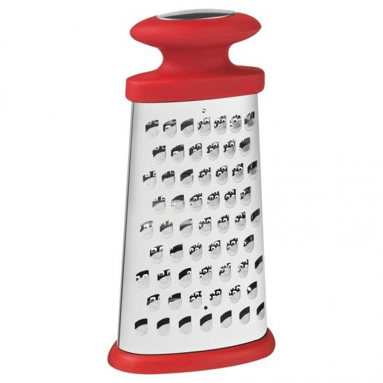 RALADOR 2 FACES VERMELHO EM ACO INOX TRAMONTINA