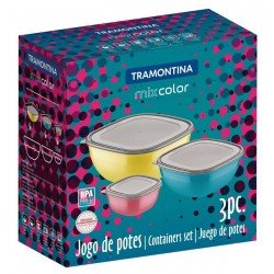 JOGO DE POTES 3 PECAS TRAMONTINA
