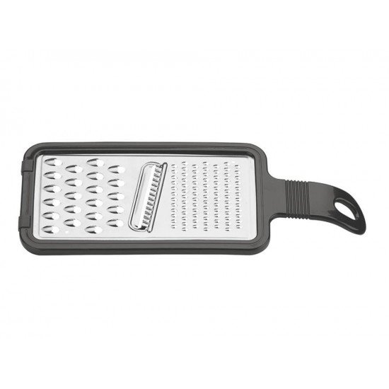 RALADOR EASY PRETO LAMINA DE ACO INOX E CABO DE ABS COM PES DE BORRACHA TRAMONTINA