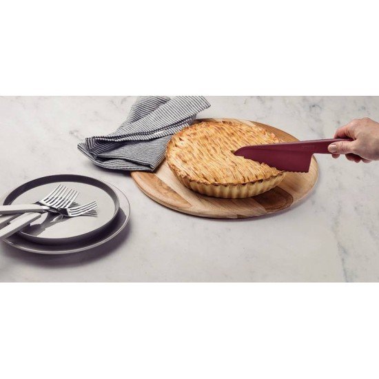 FACA PARA TORTAS, BOLOS E SALADAS TRAMONTINA ABILITY EM NYLON VERMELHO