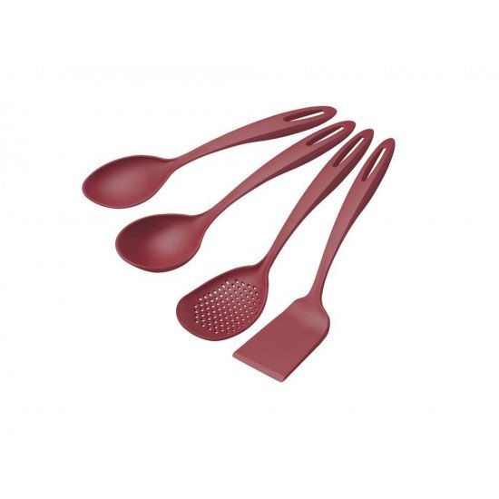 JOGO DE UTENSILIOS 4 PEÇAS ABILITY VERMELHO SORTIDOS DE NYLON TRAMONTINA